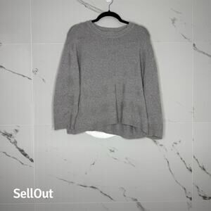 Bartolini Sweater Women's Sz Medium Gray Crew Neck Minimalist Capsule Italy
